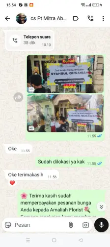 Testimonial Papan Bunga rappocini